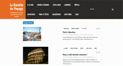 Desktop Screenshot of lagazetteduvoyage.com